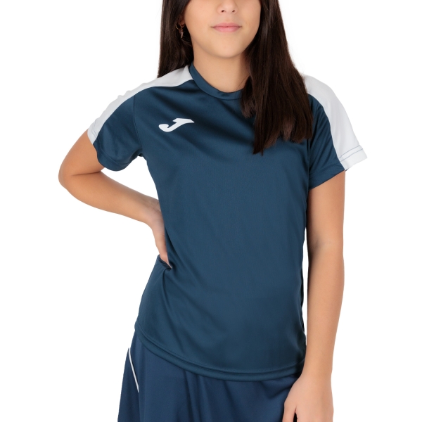 Top y Camisas Padel Niña Joma Academy III Camiseta Nina  Dark Navy/White 901141.332