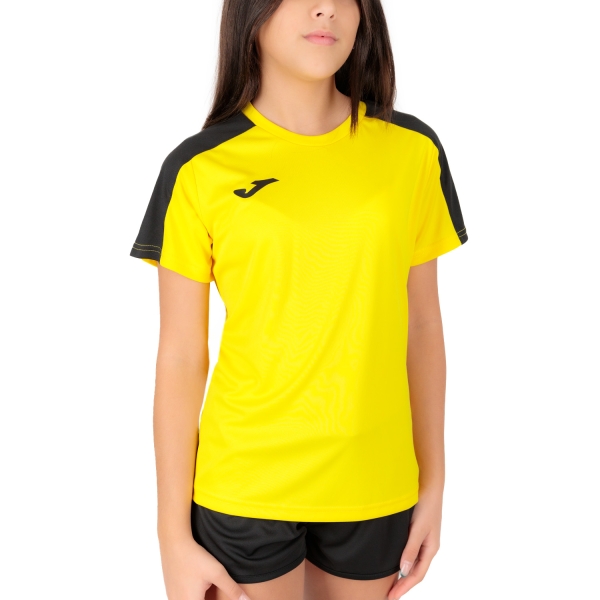 Girl's Padel Tanks and Shirts Joma Academy III TShirt Girls  Yellow/Black 901141.901