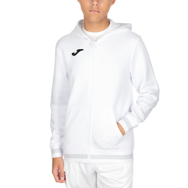 Boy's Padel Suit and Hoody Joma Campus III Classic Hoodie Boys  White 101590.200