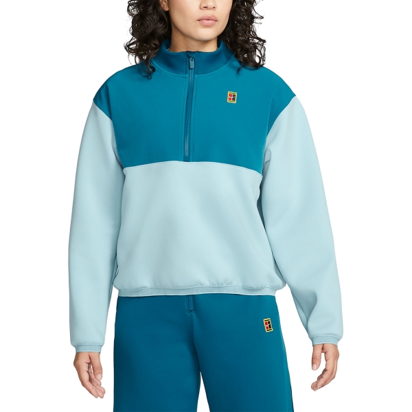 Chaqueta Padel Mujer Nike Court DriFIT Heritage Chaqueta  Ocean Bliss/Green Abyss DX1125442