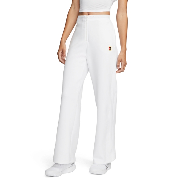 Women's Padel Pants and Tights Nike Court DriFIT Heritage Pants  White DX1129100