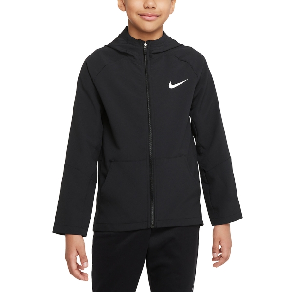 Boy's Padel Jacket Nike DriFIT Woven Jacket Boy  Black/White DO7095010
