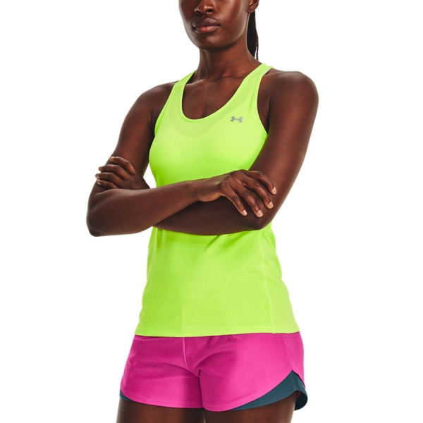 Top Padel Mujer Under Armour HeatGear Armour Racer Top  Lime Surge/Velocity 13289620370