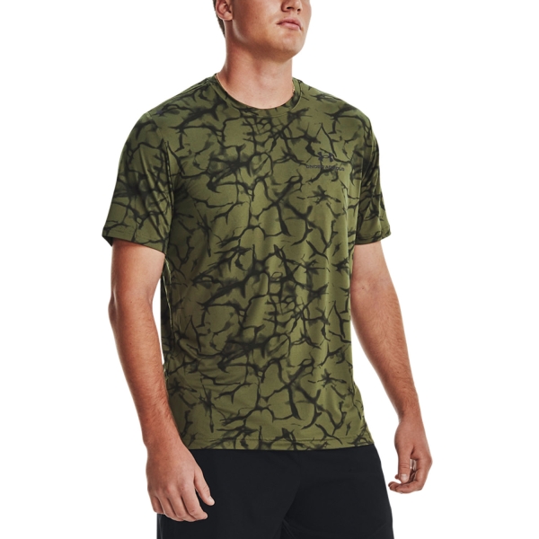 Men's T-Shirt Padel Under Armour Rush Energy Print TShirt  Marine Od Green/Black 13767920390