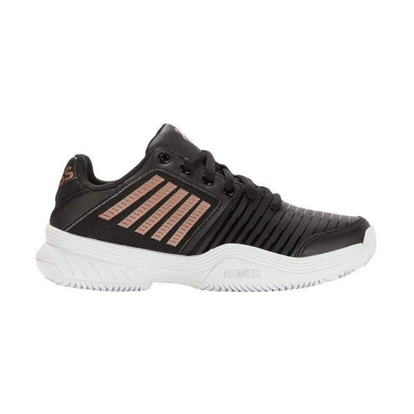 Zapatillas Padel Mujer KSwiss Court Express Clay  Black/White/Rosegold 96750059M