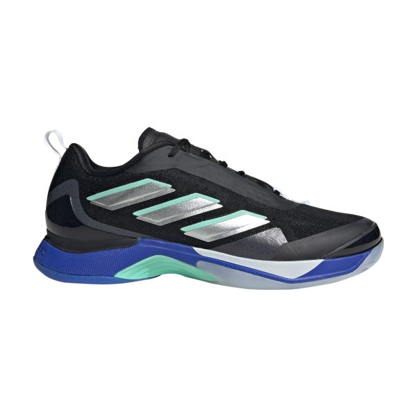 Women's Padel Shoes adidas Avacourt  Core Black/Silver Met/Lucid Blue HQ8402