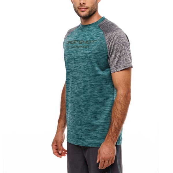 Men's T-Shirt Padel Drop Shot Artemis TShirt  Verde/Gris DT271315