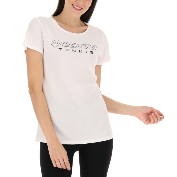 Camiseta y Polo Padel Mujer Lotto Squadra II Logo Camiseta  Bright White 2174510F1