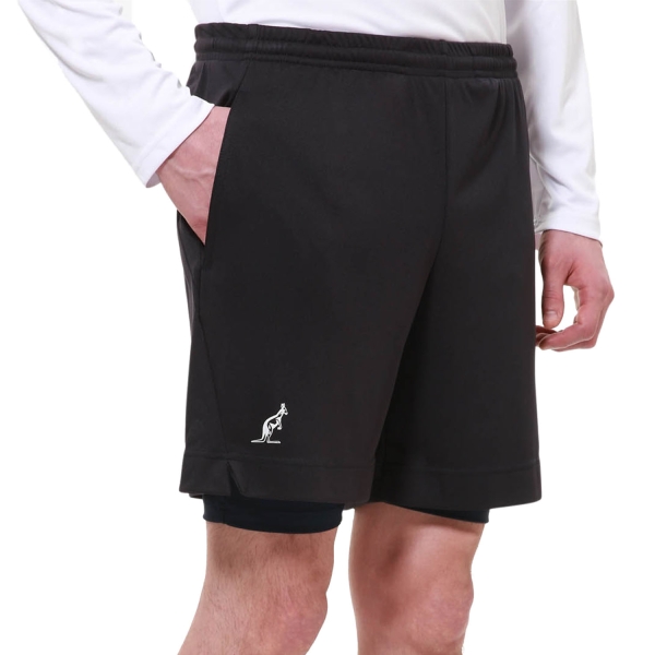 Men's Padel Shorts Australian Ace 2 in 1 7in Shorts  Blu Navy TEUSH0006200
