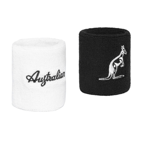 Polsini da Padel Australian H8 Polsini Corti  Nero/Bianco TEXPS0007003002