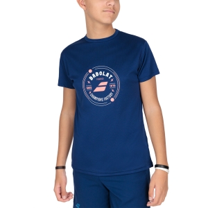 Polo y Camiseta Padel Niño Babolat Exercise Graphic Camiseta Nino  Estate Blue 4BTD0174000