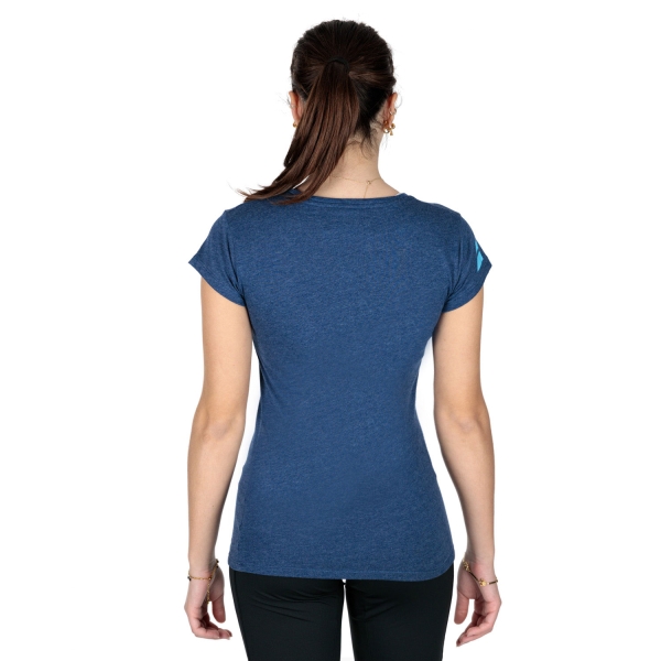 Babolat Exercise Stripes Camiseta - Estate Blue Heather