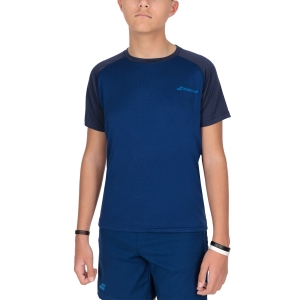 Polo y Camiseta Padel Niño Babolat Play Crew Camiseta Nino  Estate Blue 3BP10114000