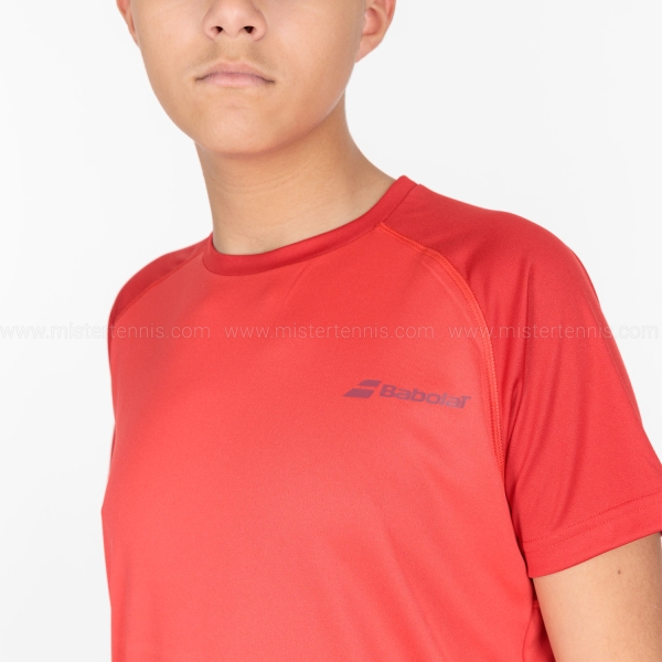 Babolat Play Crew T-Shirt Boy - Tomato Red