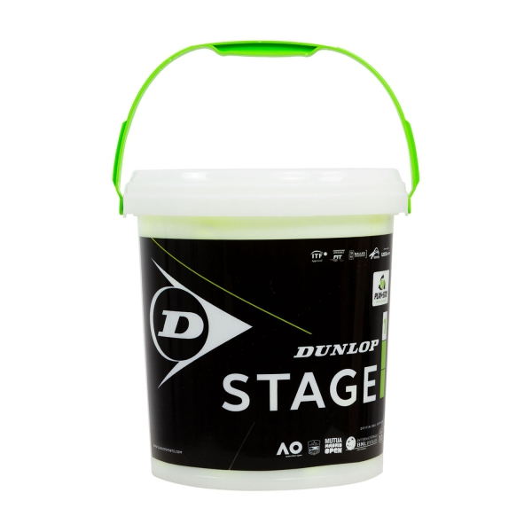Pelotas de Padel Dunlop Stage 1 Green  Barril de 60 Pelotas 601342