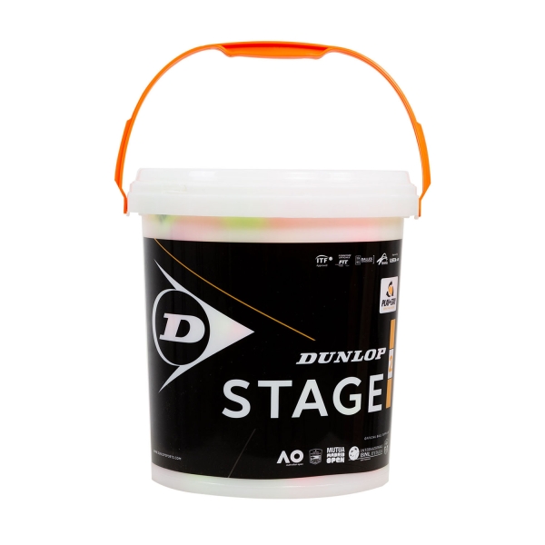 Padel Balls Dunlop Stage 2 Orange  60 Ball Bucket 601343