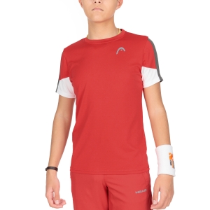 Polo y Camiseta Padel Niño Head Club 22 Tech Camiseta Nino  Red 816171RD