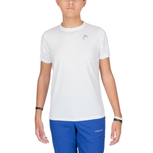 Polo y Camiseta Padel Niño Head Club 22 Tech Camiseta Nino  White 816171WH
