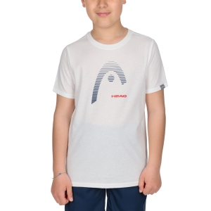 Polo y Camiseta Padel Niño Head Club Carl Camiseta Nino  White 816509WH