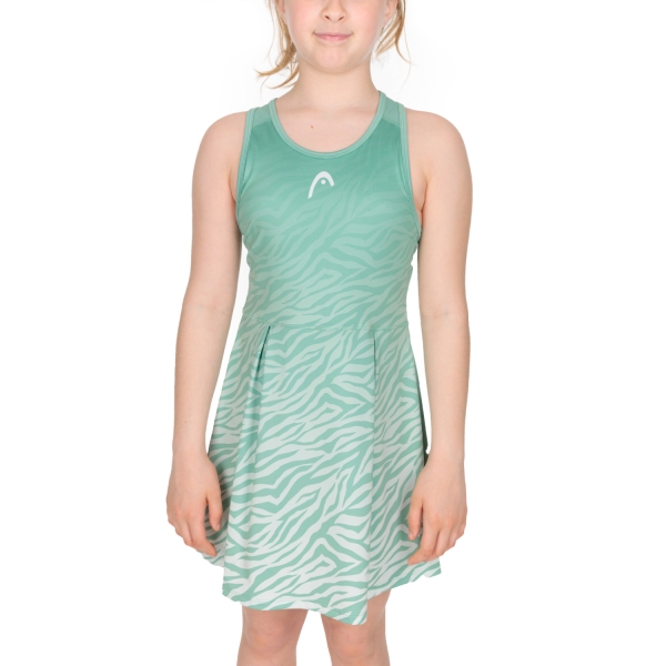 Girl's Padel Dress Head Spirit Dress Girls  Nile Green/Print Vision 816142NGXW