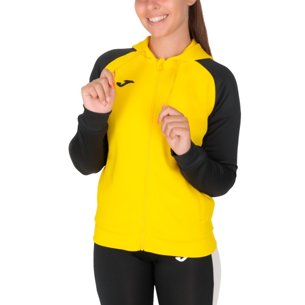 Women's Padel Shirts & Hoodies Joma Academy IV Hoodie  Yellow/Black 901336.901