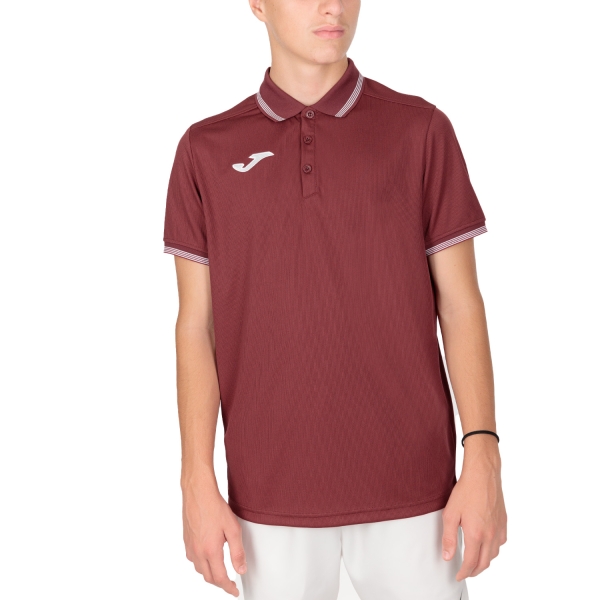 Polo Padel Hombre Joma Campus III Polo  Burgundy 101588.671