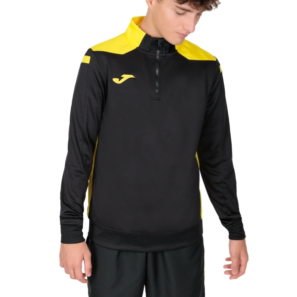 Camiseta y Sudadera Padel Hombre Joma Championship VI Camisa  Black/Yellow 101952.109