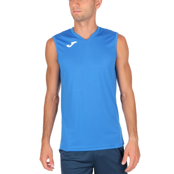 Camiseta Padel Hombre Joma Combi Top  Blue/White 100436.700