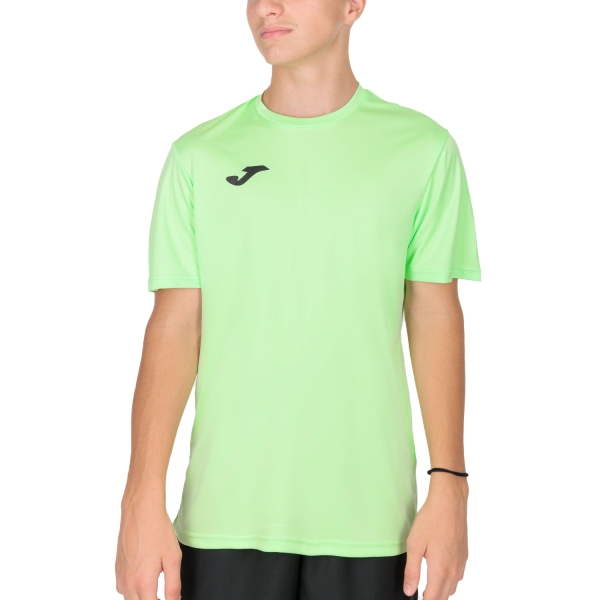 Camiseta Padel Hombre Joma Combi Camiseta  Fluor Green 100052.424