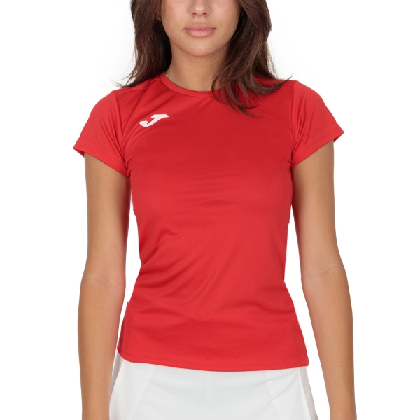 Women's Padel T-Shirt and Polo Joma Combi TShirt  Red/White 900248.600