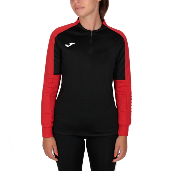 Women's Padel Shirts & Hoodies Joma Eco Championship Shirt  Black/Red 901692.106