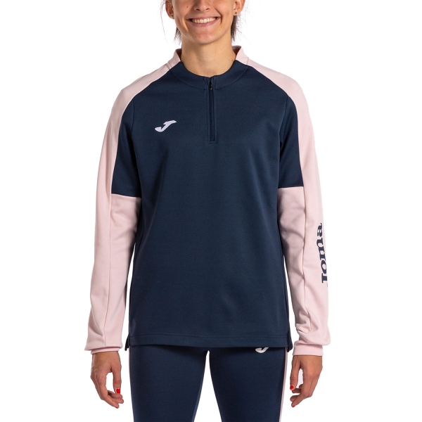 Women's Padel Shirts & Hoodies Joma Eco Championship Shirt  Navy/Pink 901692.335