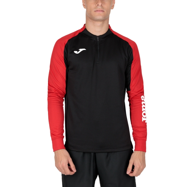 Men's Padel Shirt and Hoody Joma Eco Championship Shirt  Black/Red 102749.106