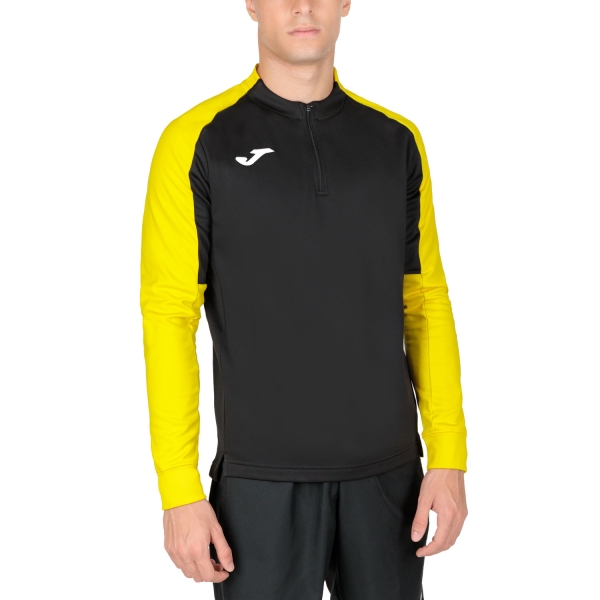 Camiseta y Sudadera Padel Hombre Joma Eco Championship Camisa  Black/Yellow 102749.109