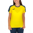 Joma Eco Championship Logo Camiseta - Yellow/Navy Joma Eco Championship Logo Camiseta - Yellow/Navy