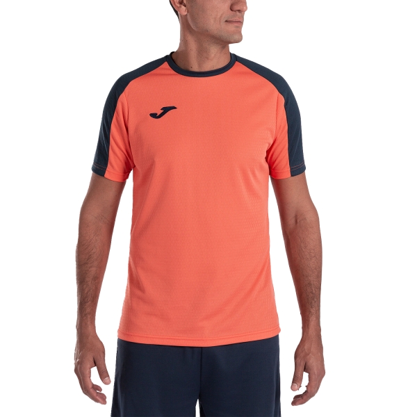 Camiseta Padel Hombre Joma Eco Championship Camiseta  Fluor Orange/Navy 102748.093