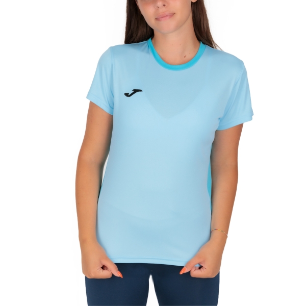 Women's Padel T-Shirt and Polo Joma Winner II TShirt  Sky Blue 901677.365