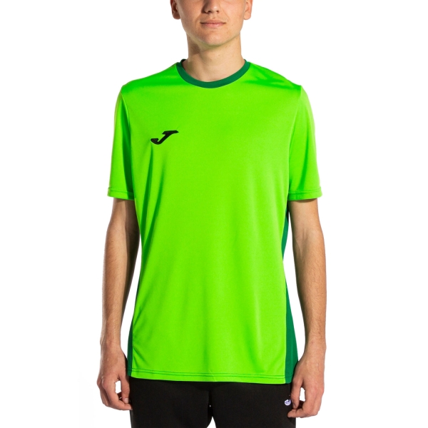 Camiseta Padel Hombre Joma Winner II Camiseta  Fluor Green 101878.024