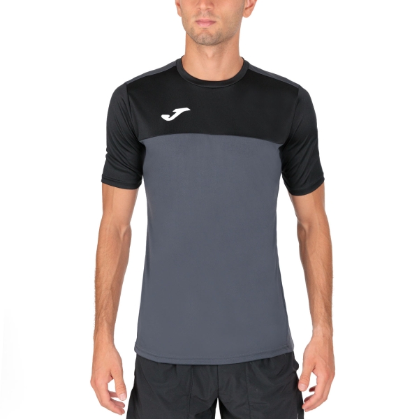 Camiseta Padel Hombre Joma Winner Camiseta  Dark Grey/Black 100946.151