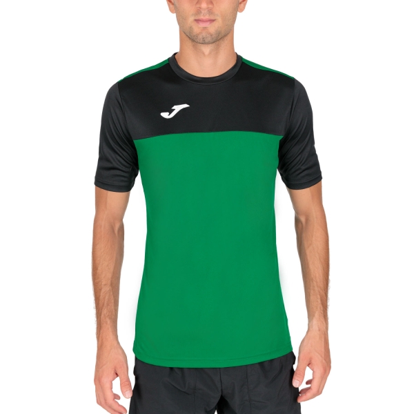 Camiseta Padel Hombre Joma Winner Camiseta  Green/Black 100946.401
