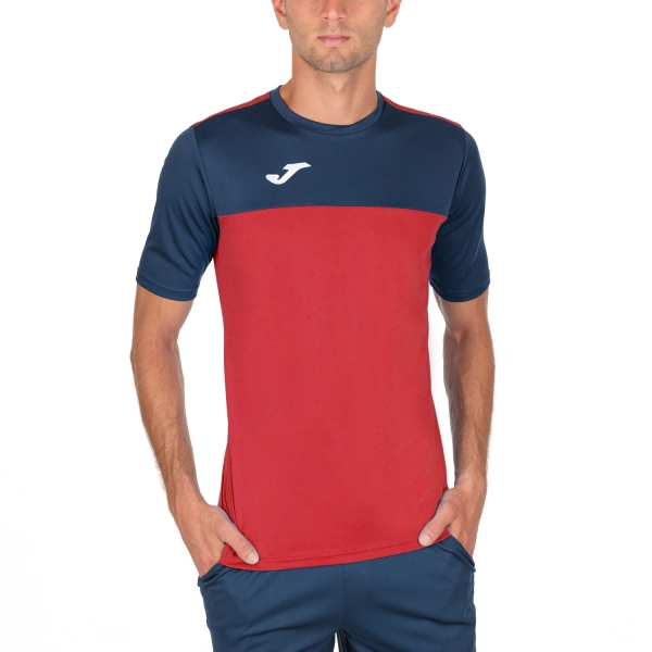 Camiseta Padel Hombre Joma Winner Camiseta  Red/Navy 100946.603