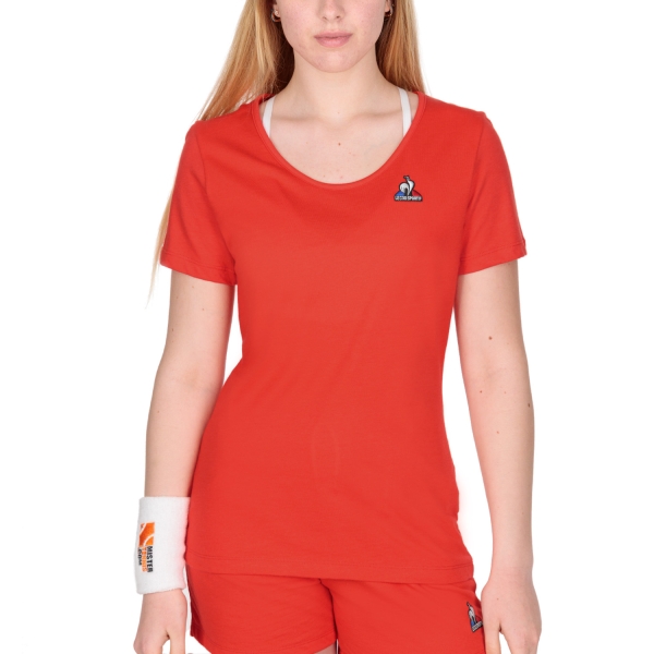 Camiseta y Polo Padel Mujer Le Coq Sportif Histoire De Saison Camiseta  Tech Red 2220324