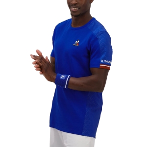 Camiseta Padel Hombre Le Coq Sportif Replica Camiseta  Bleu Electro 2220784