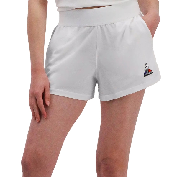 Women's Padel Skirts and Shorts Le Coq Sportif Pro 3in Shorts  New Optical White 2220630