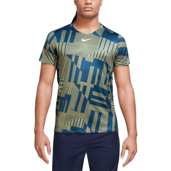 Men's T-Shirt Padel Nike DriFIT Advantage Logo TShirt  Alligator/White DR6498334