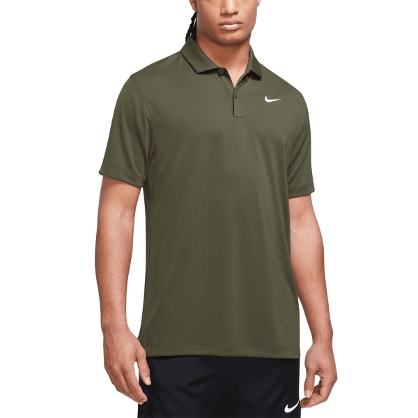 Polo Padel Hombre Nike DriFIT Solid Logo Polo  Rough Green/White DH0857326