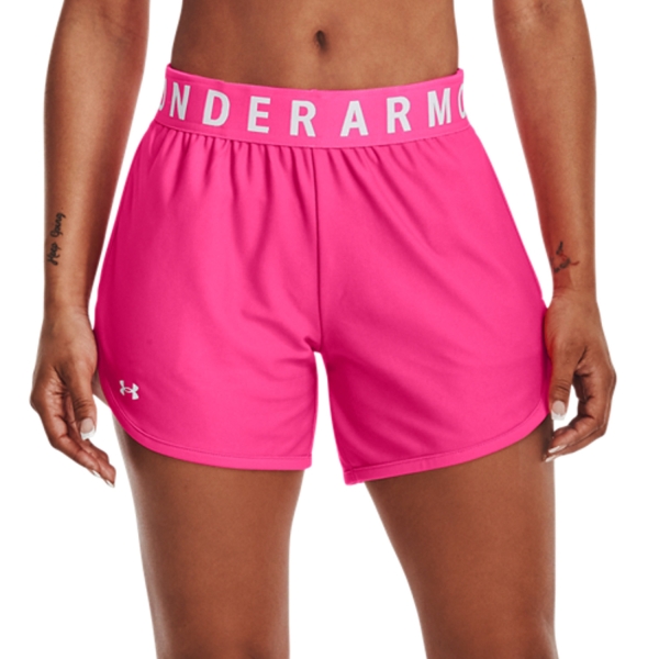 Gonna e Pantaloncini Padel Donna Under Armour Play Up 5in Pantaloncini  Electro Pink/White 13557910695