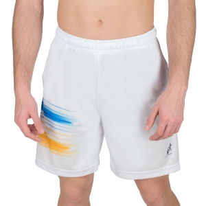 Shorts Padel Hombre Australian Ace Brush Line 8in Shorts  Bianco TEUSH0025002