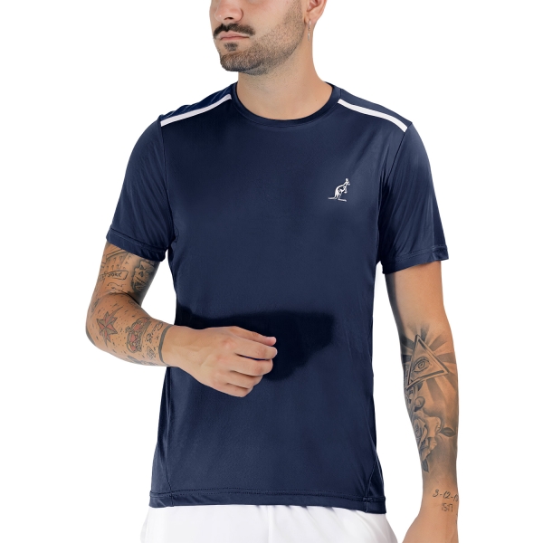 Men's T-Shirt Padel Australian Ace TShirt  Kosmo Blu/Bianco TEUTS0002842A