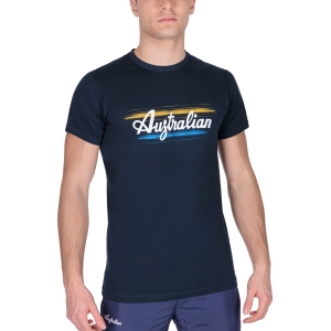 Camiseta Padel Hombre Australian Brush Line Camiseta  Blu Navy TEUTS0042200